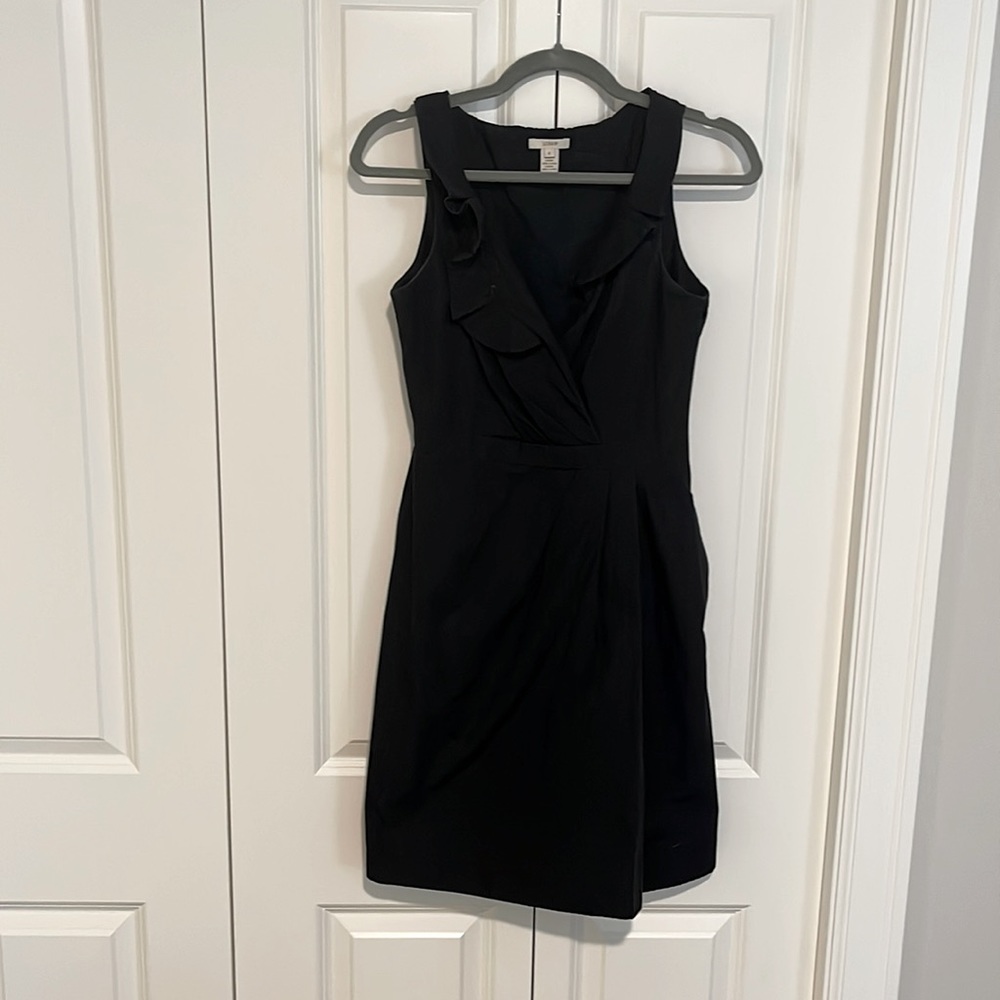 Black cotton J. Crew sz 0 dress
